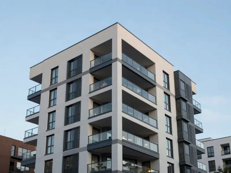 Tree-lined apartment with balcony