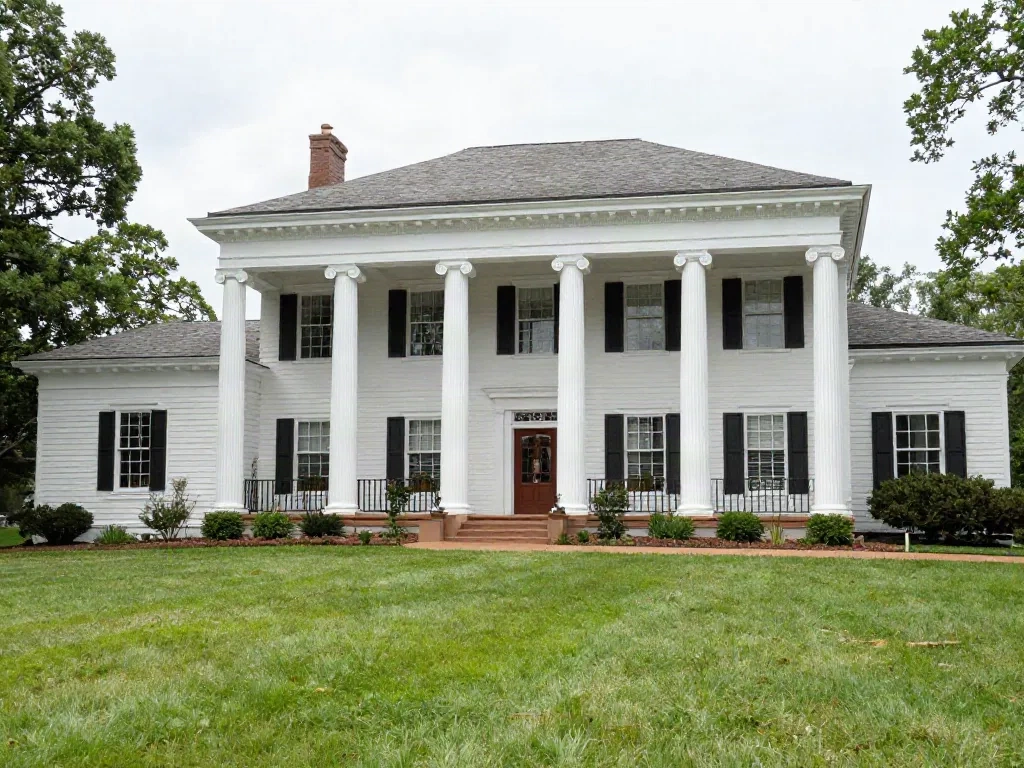 Grand colonial on a corner lot